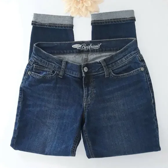 Old Navy Boyfriend Crop Jeans - Picture 3 of 7